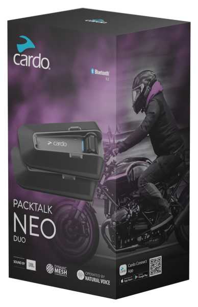 Cardo Packtalk Neo Kommunikationssystem Duobox 2 Geräte
