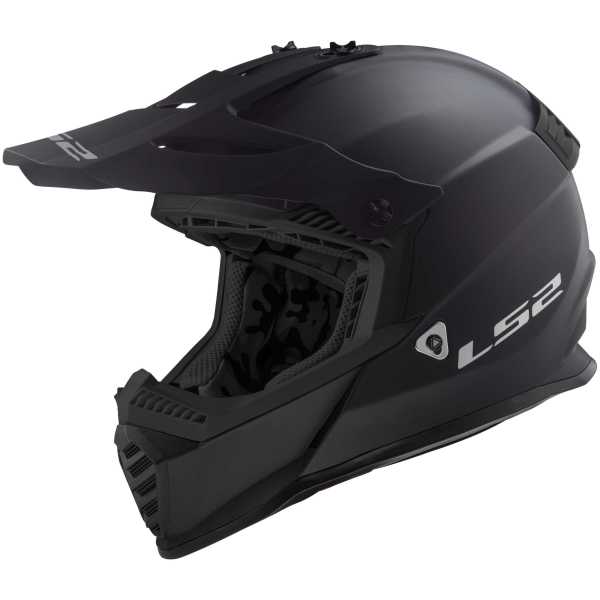 LS2 Fast Evo MX437 Solid Cross-Helm matt-schwarz