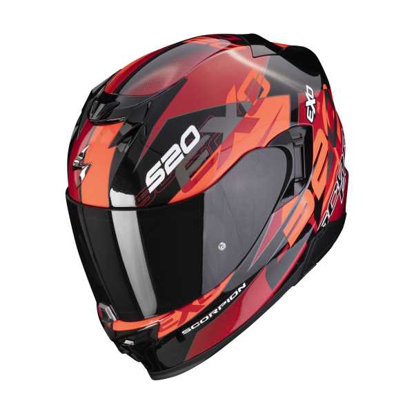 Scorpion EXO-520 Evo Air Cover Helm schwarz-rot