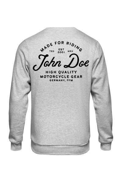 John Doe Sweater JD Lettering Grau