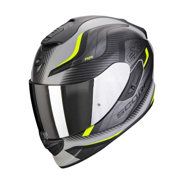 Scorpion EXO-1400 Evo Air Attune Helm matt-grau-schwarz-neongelb