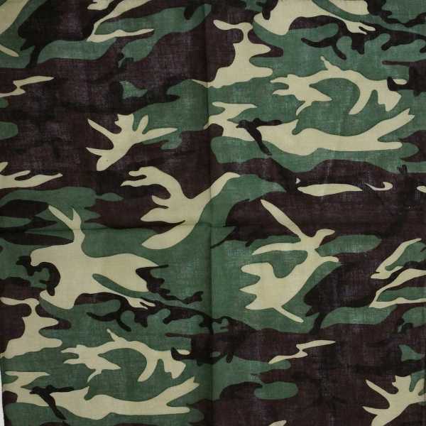 Bandana Halstuch Kopftuch Tarnfarben Camouflage grün