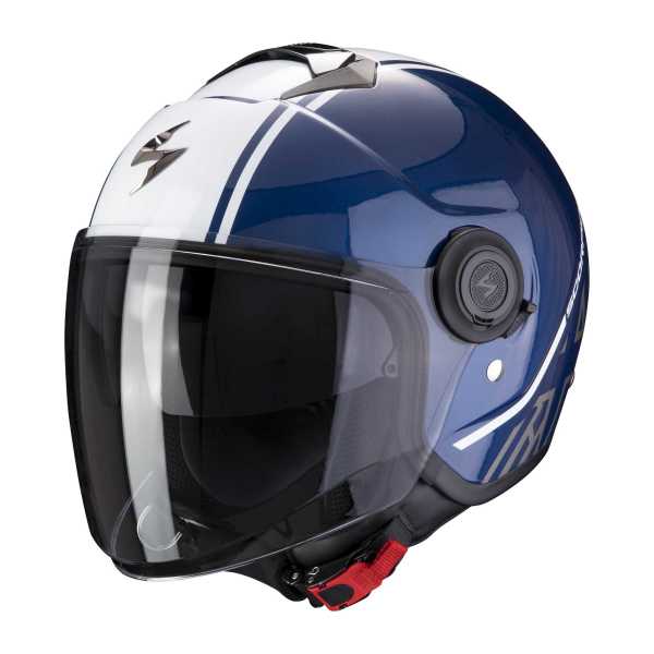 Scorpion EXO-CITY Avenue Jet Helm weiß-dunkelblau