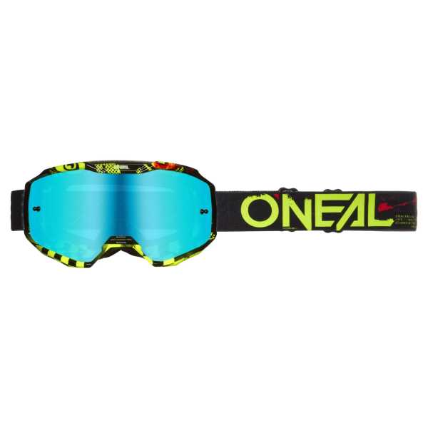Oneal B-10 Attack V.24 Kinder Crossbrille schwarz-neongelb radium-blau