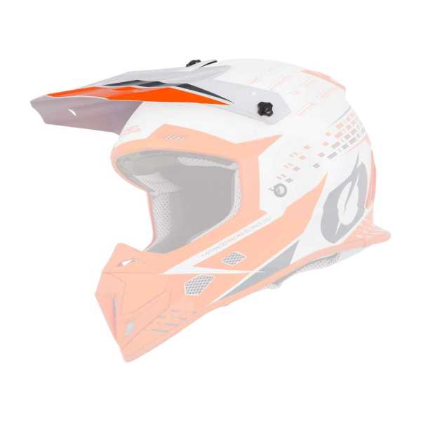 ONEAL 5Series TRACE Ersatz Helmschirm weiß-orange