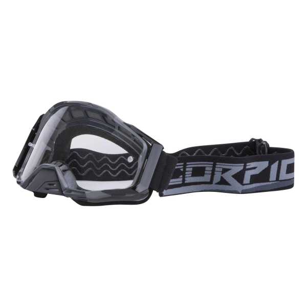 Scorpion Motocross-Brille E21 silber-schwarz
