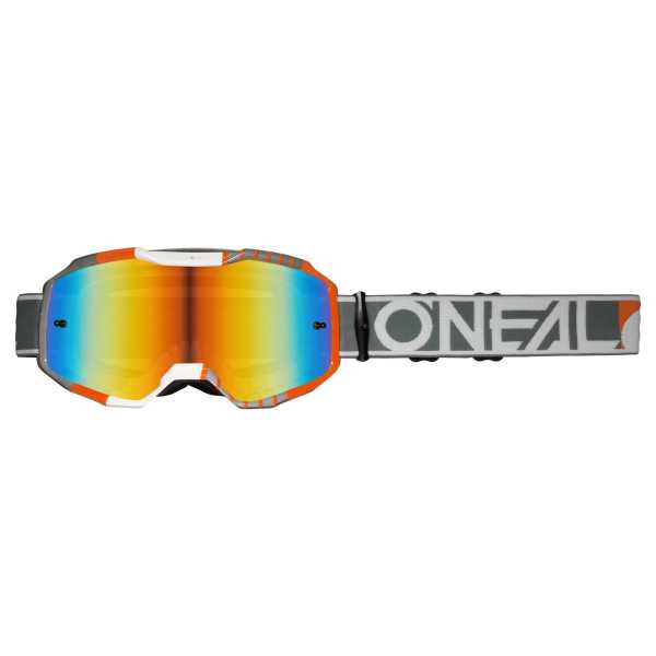 Oneal B-10 Duplex V.24 Crossbrille weiss-grau-orange