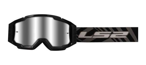 LS2 Motocrossbrille Charger Pro schwarz inkl. Tear-Off und klarer Scheibe