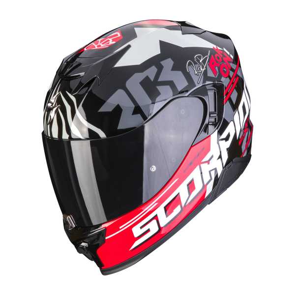 Scorpion EXO-520 Evo Air Rok Bagoros Helm schwarz-rot