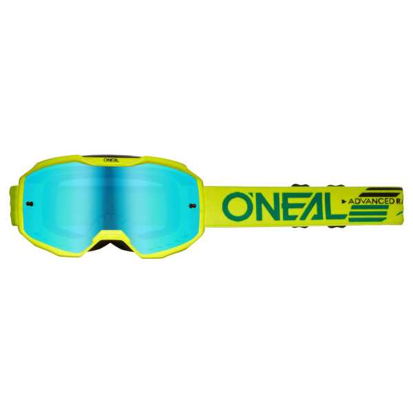 Oneal B-10 Solid V.24 Crossbrille neongelb radium blau